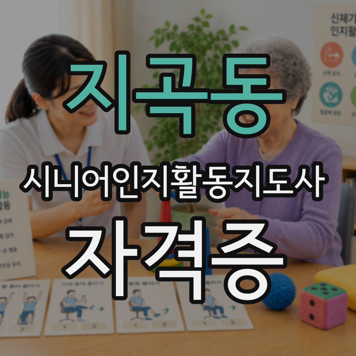 지곡동 시니어인지활동지도사 자격증