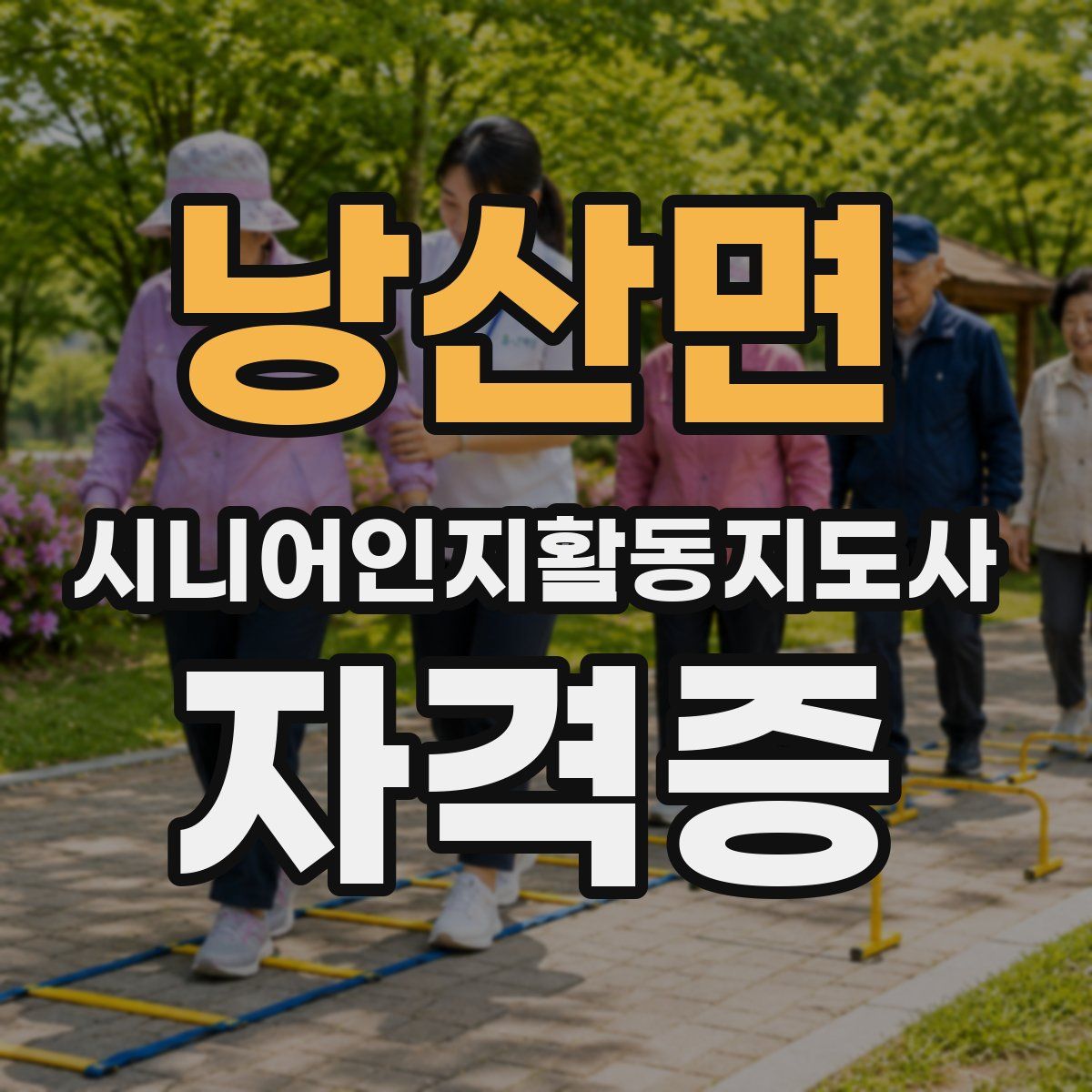 낭산면 시니어인지활동지도사 자격증