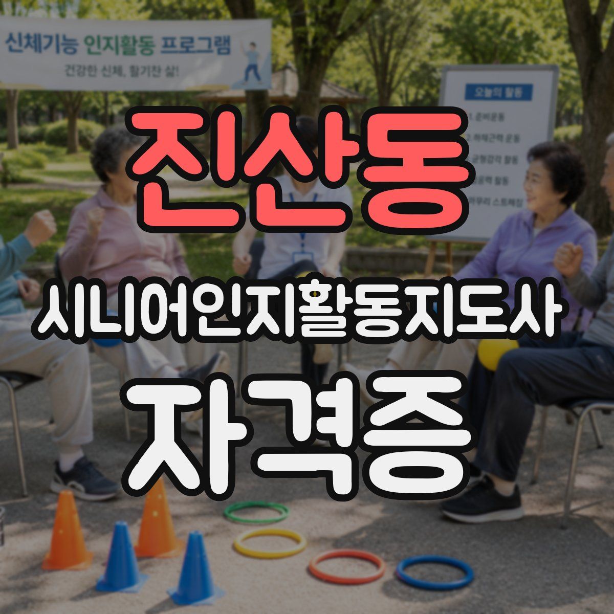 진산동 시니어인지활동지도사 자격증