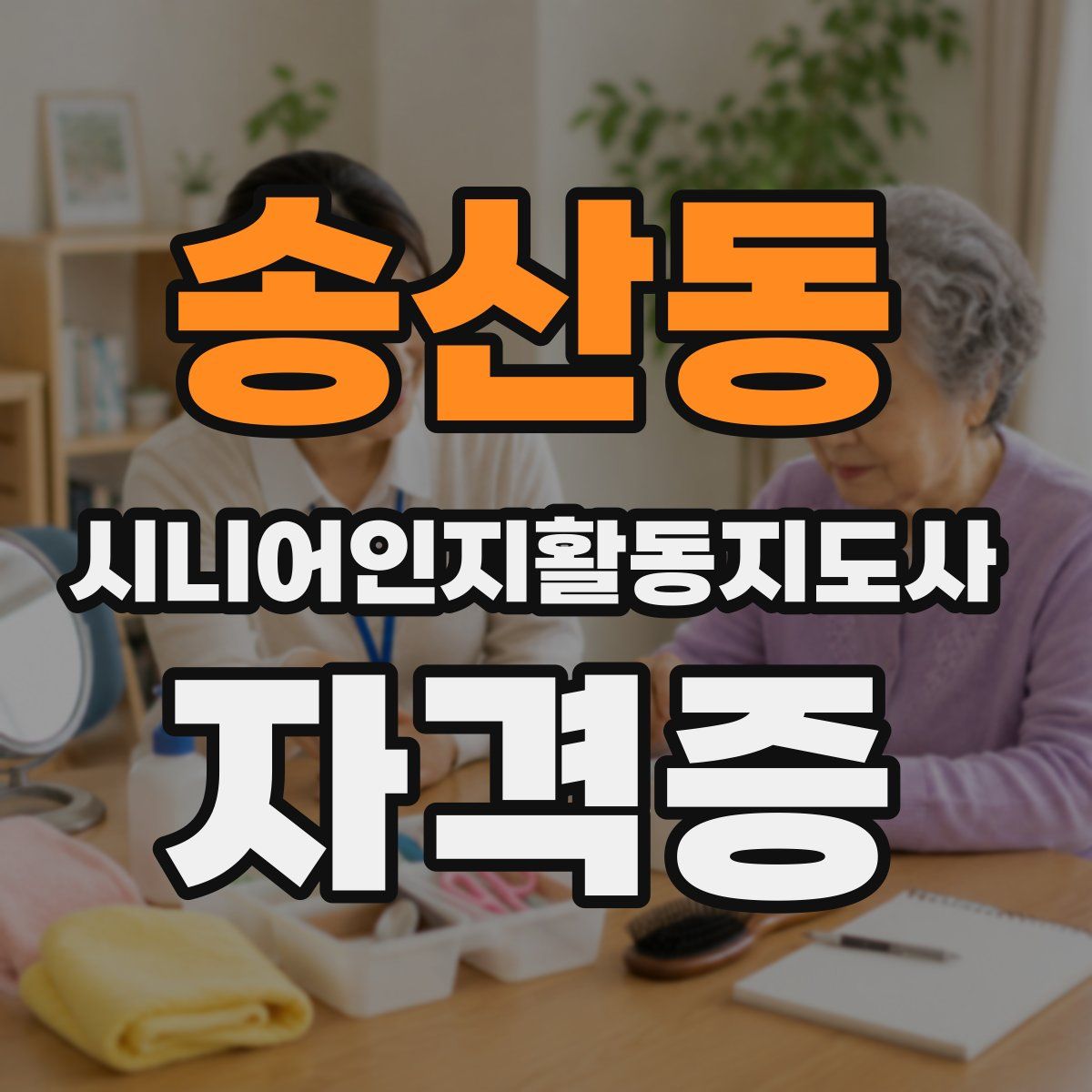 송산동 시니어인지활동지도사 자격증
