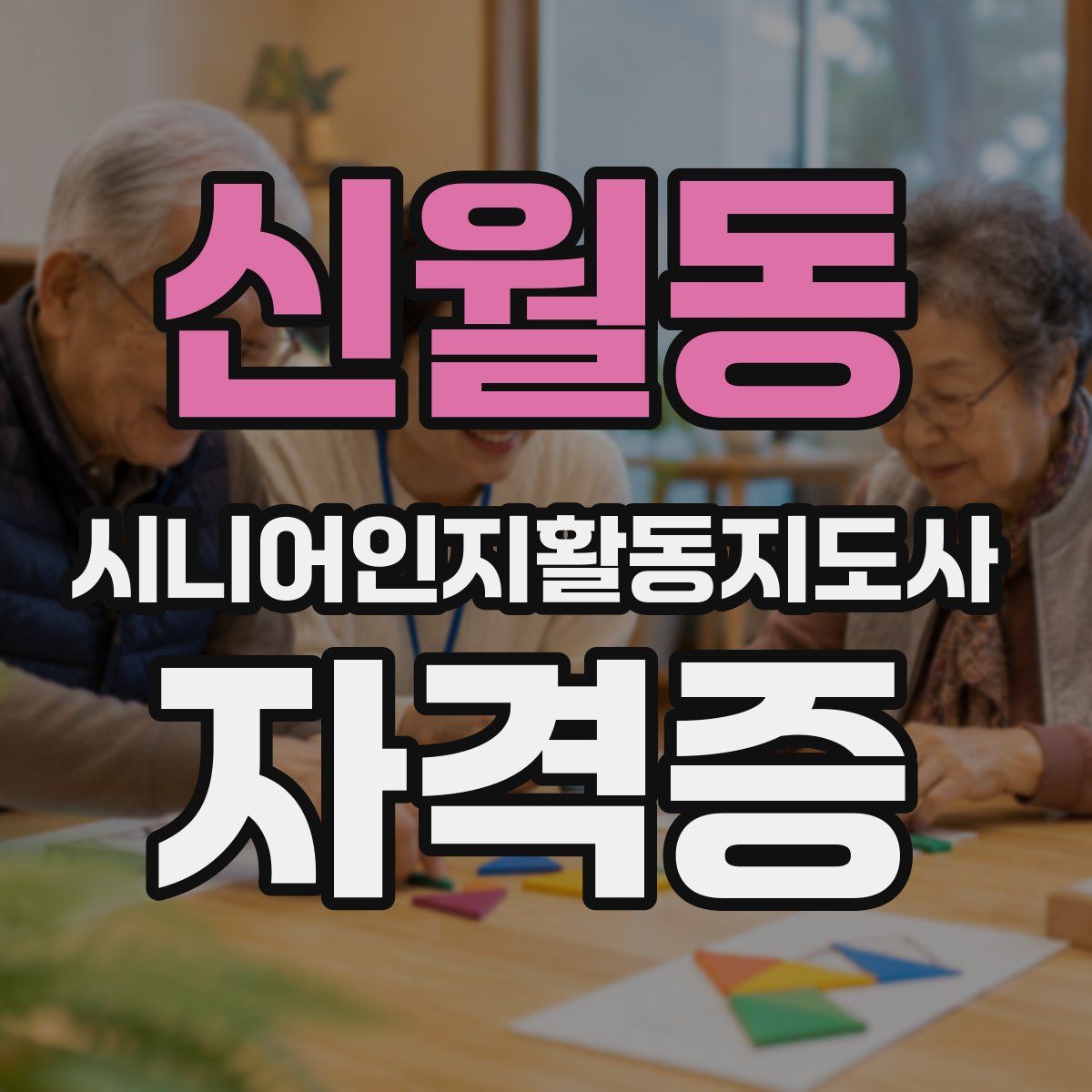 신월동 시니어인지활동지도사 자격증