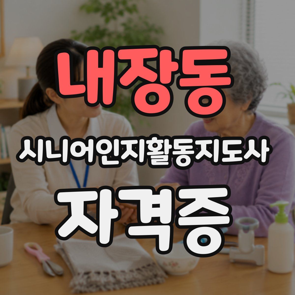 내장동 시니어인지활동지도사 자격증
