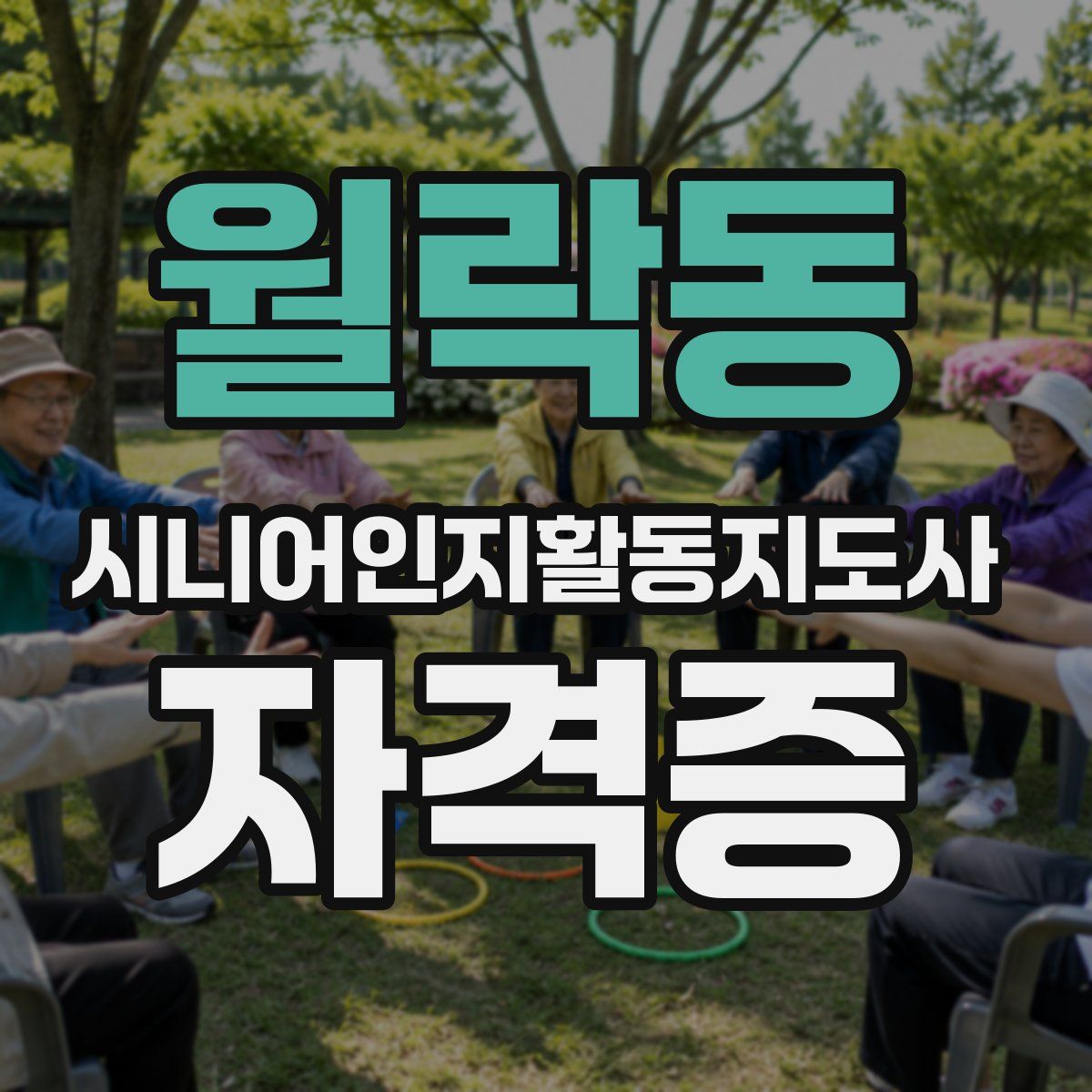 월락동 시니어인지활동지도사 자격증