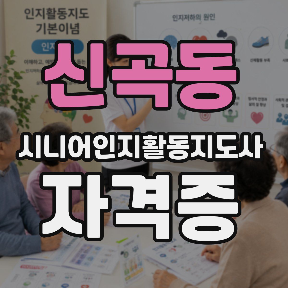 신곡동 시니어인지활동지도사 자격증