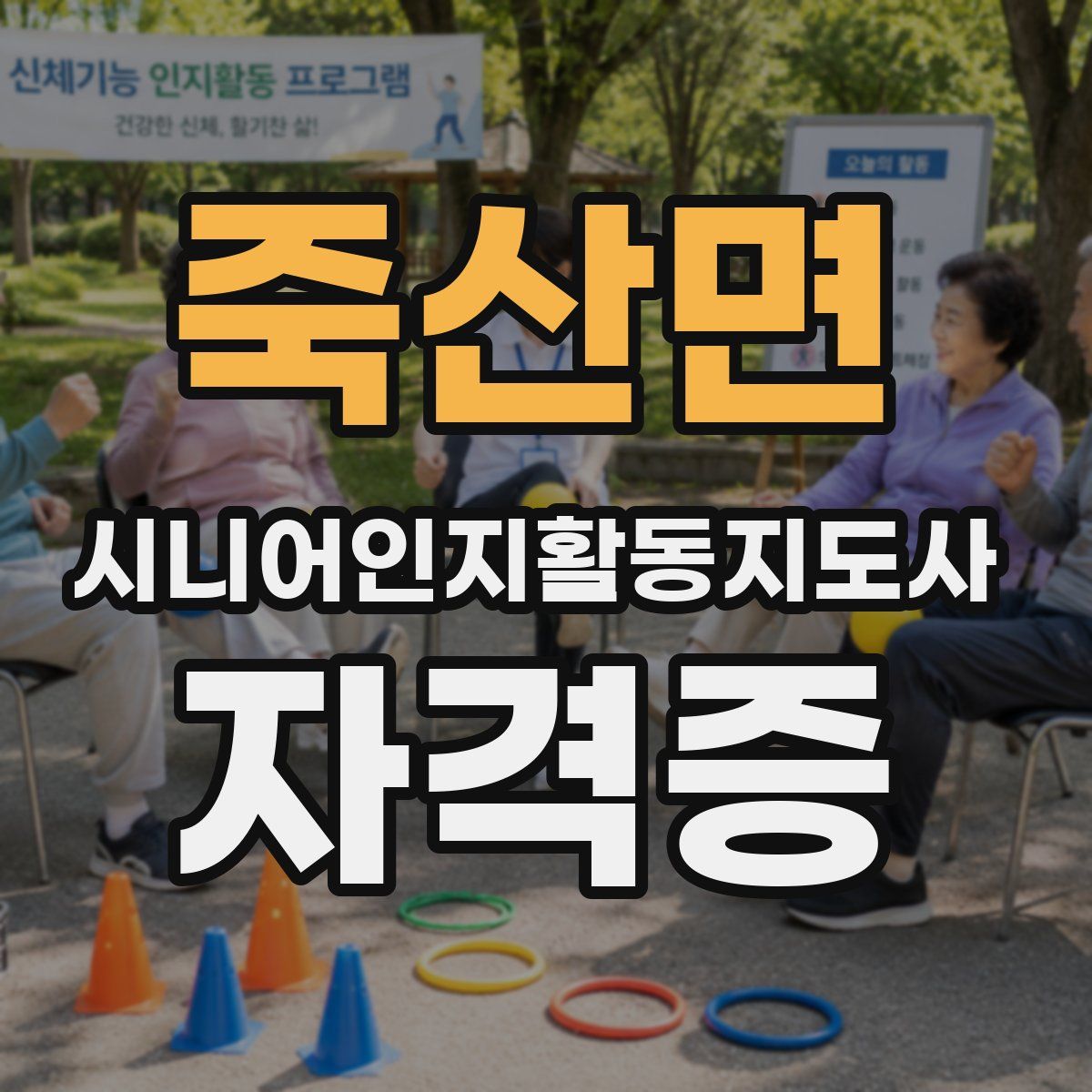 죽산면 시니어인지활동지도사 자격증