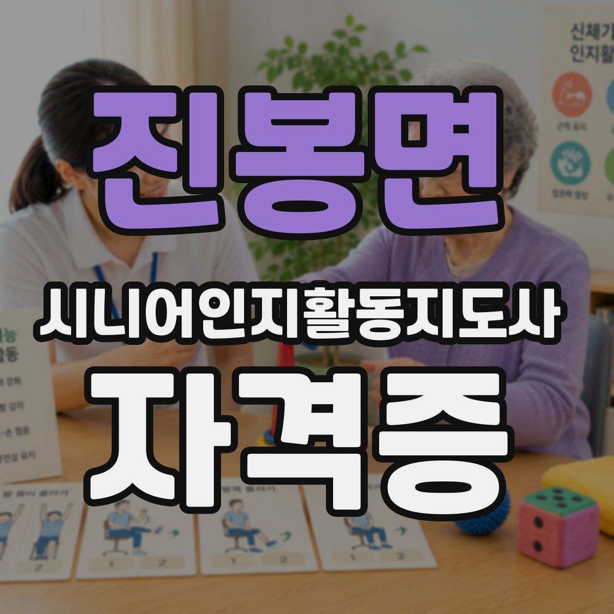 진봉면 시니어인지활동지도사 자격증