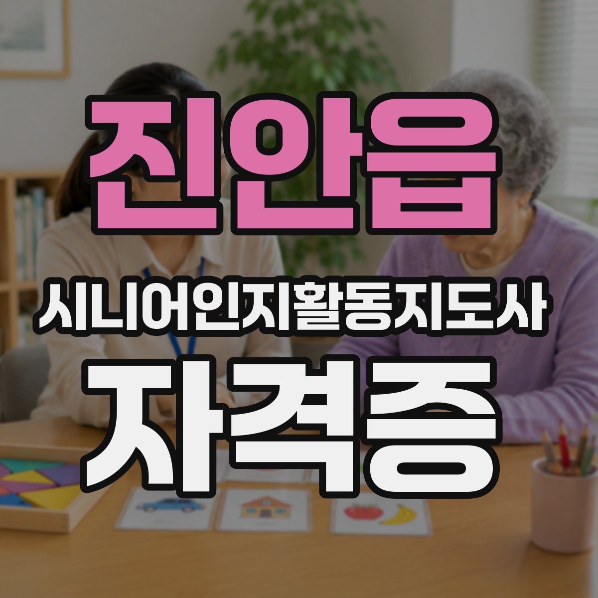 진안읍 시니어인지활동지도사 자격증