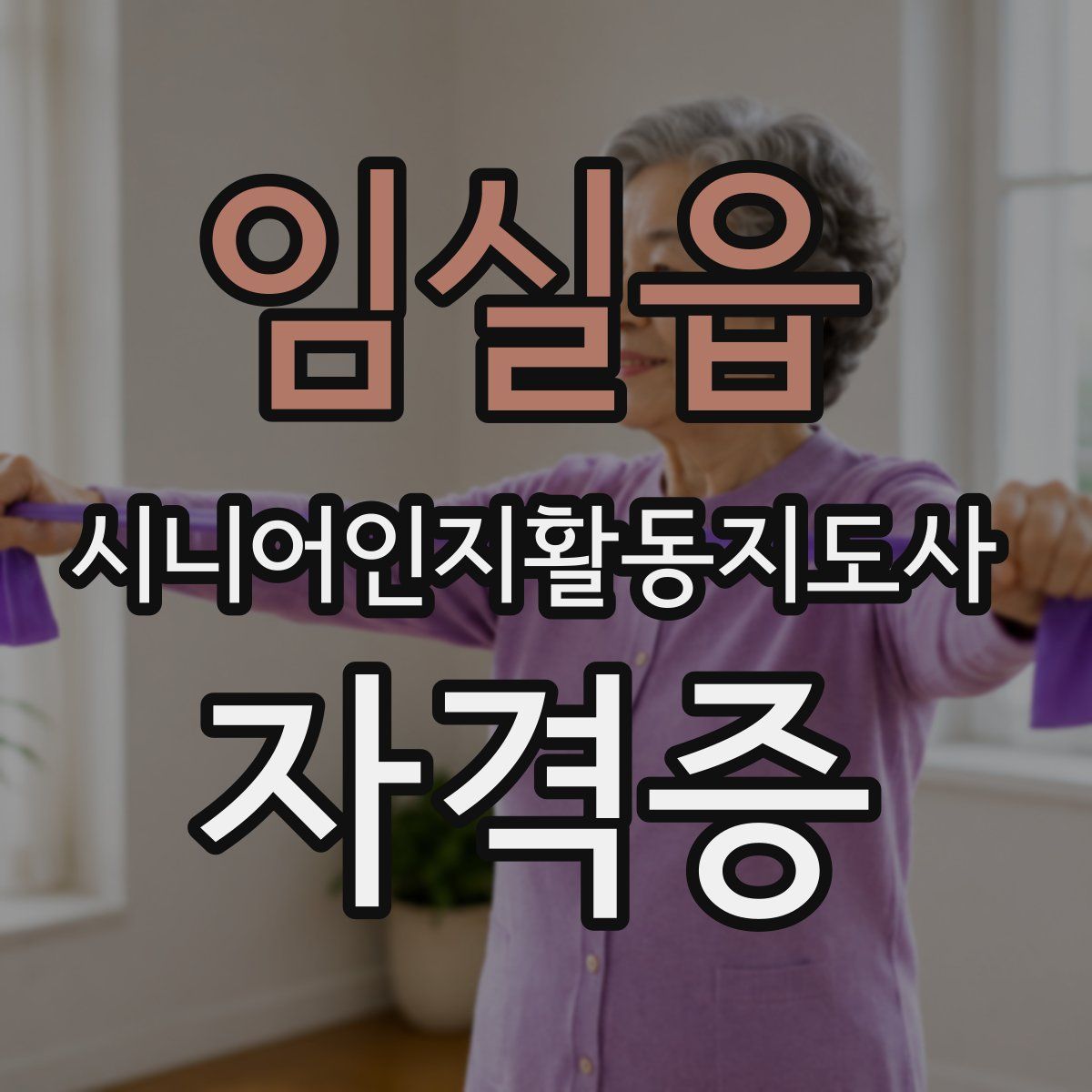 임실읍 시니어인지활동지도사 자격증