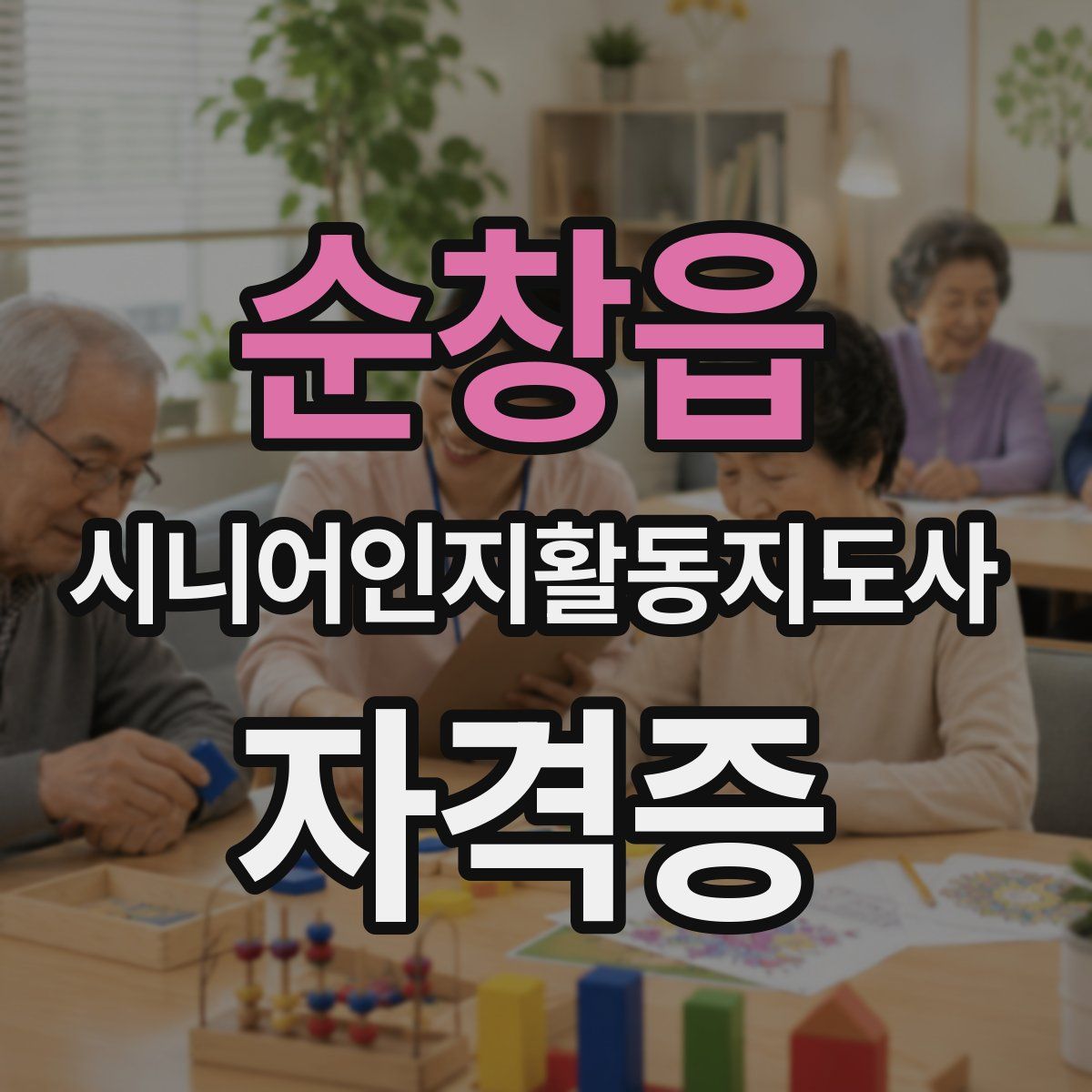 순창읍 시니어인지활동지도사 자격증