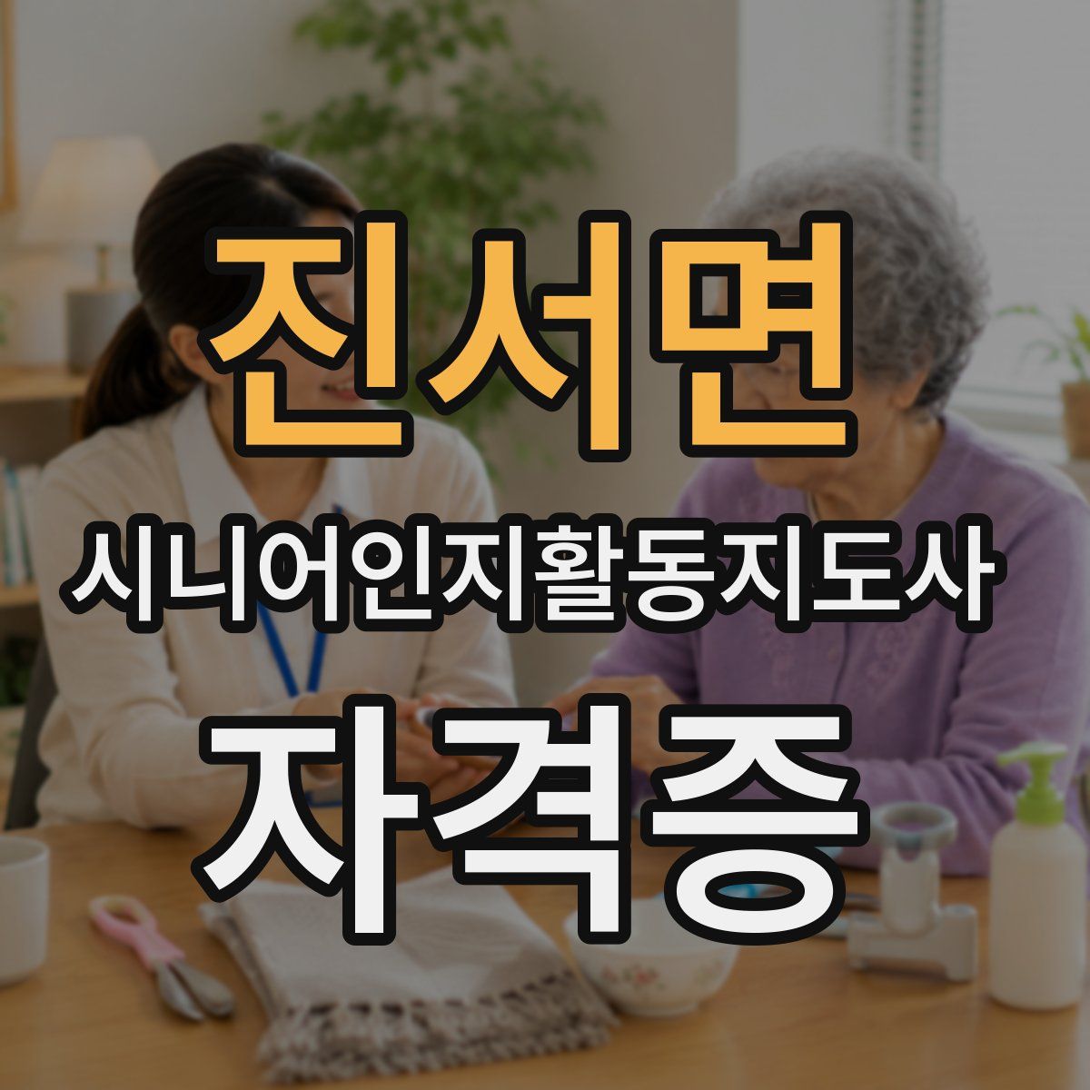 진서면 시니어인지활동지도사 자격증