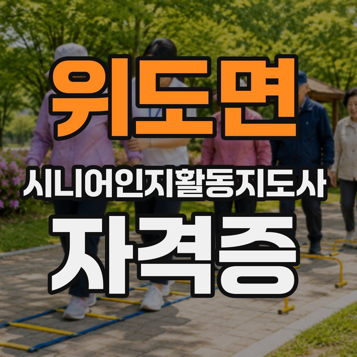위도면 시니어인지활동지도사 자격증