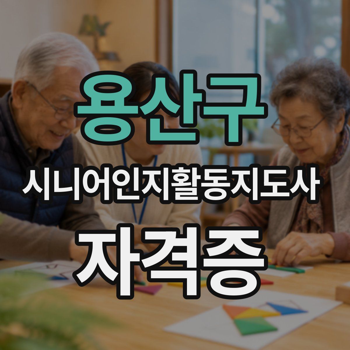 용산구 시니어인지활동지도사 자격증