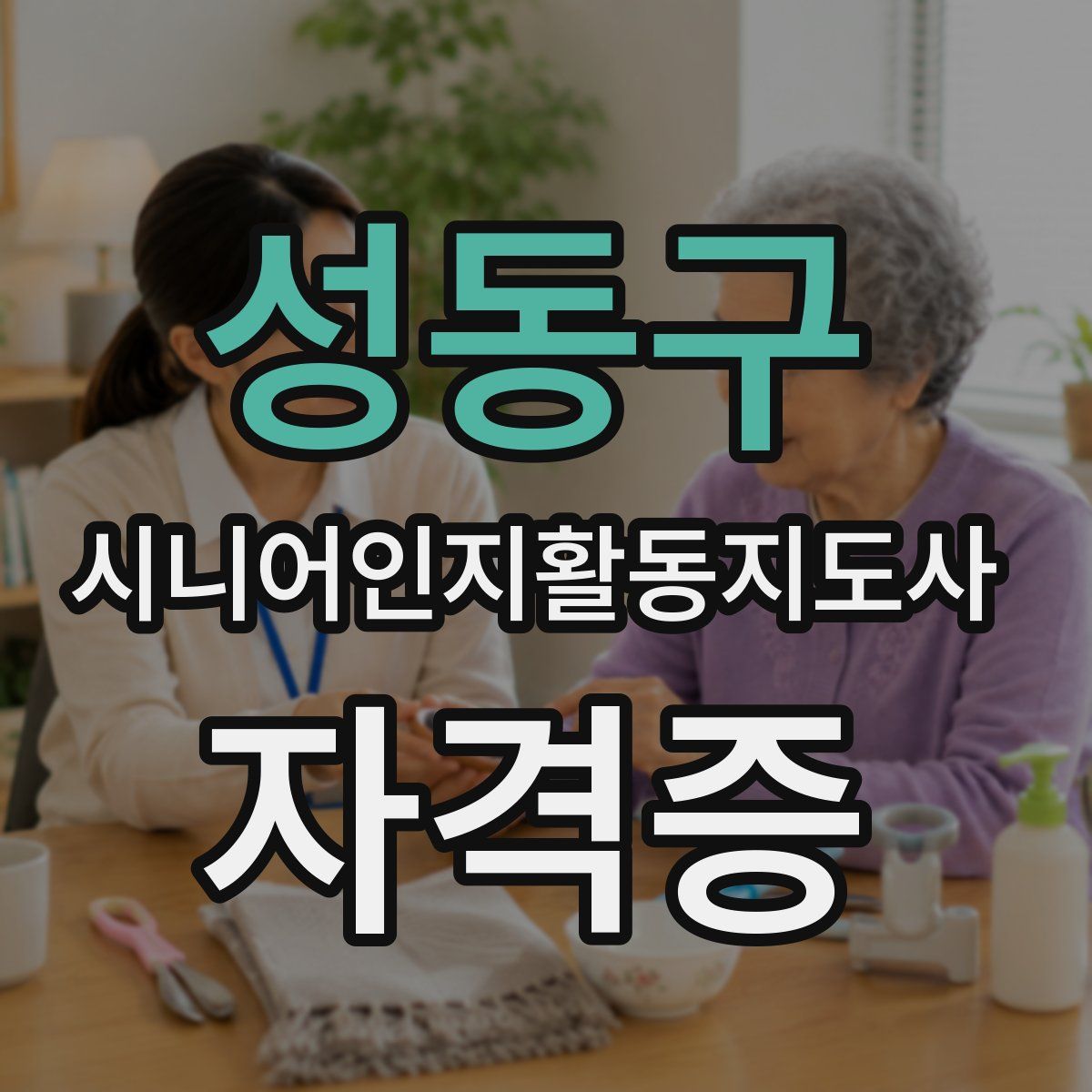 성동구 시니어인지활동지도사 자격증