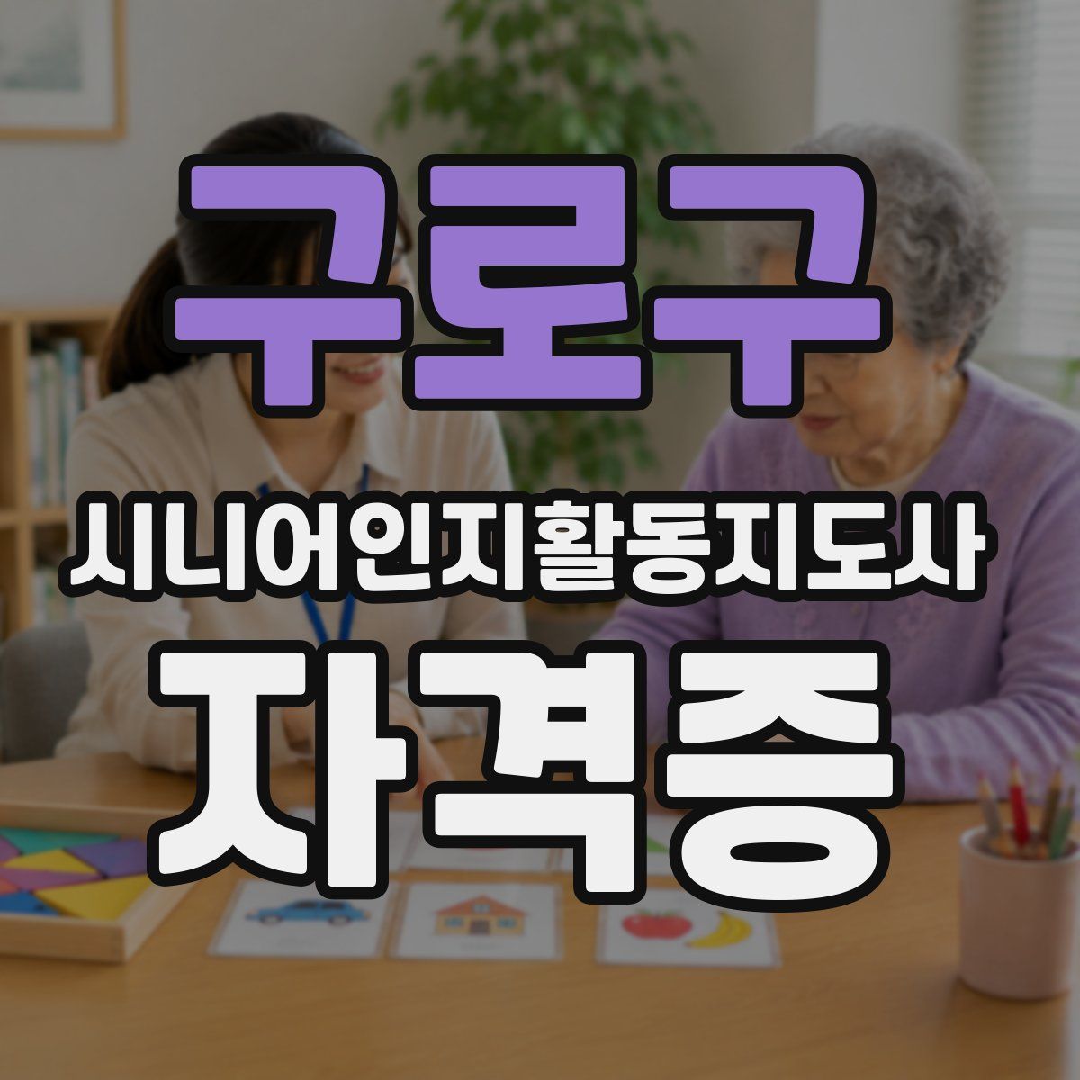 구로구 시니어인지활동지도사 자격증