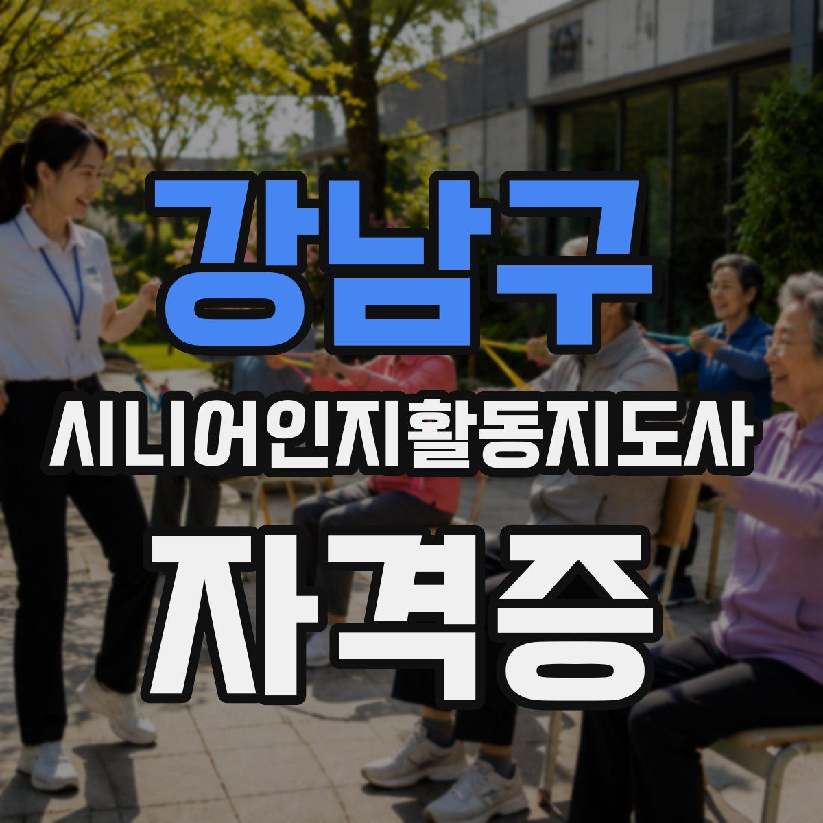 강남구 시니어인지활동지도사 자격증