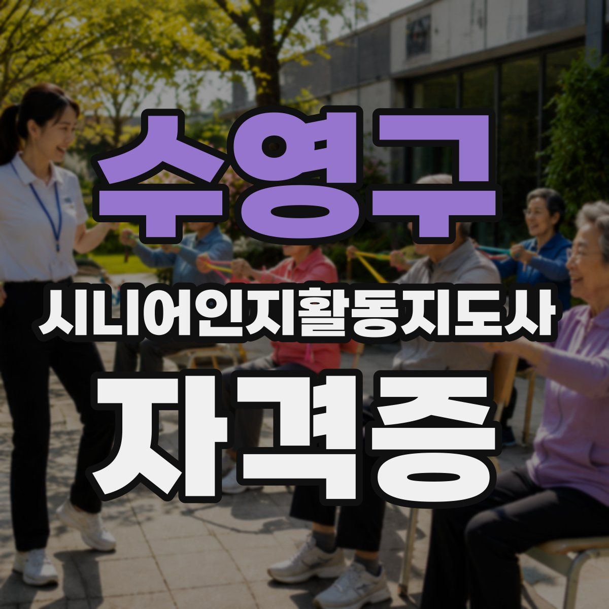 수영구 시니어인지활동지도사 자격증