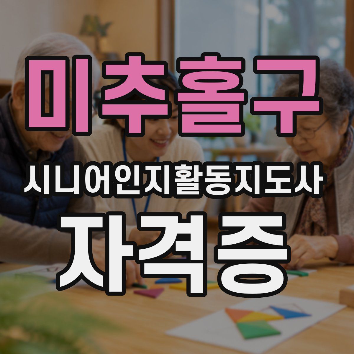 미추홀구 시니어인지활동지도사 자격증