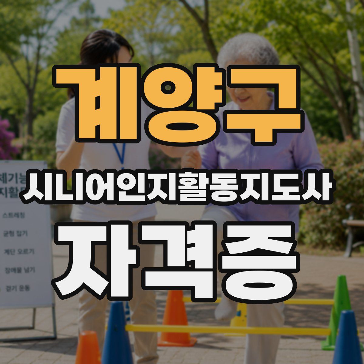 계양구 시니어인지활동지도사 자격증