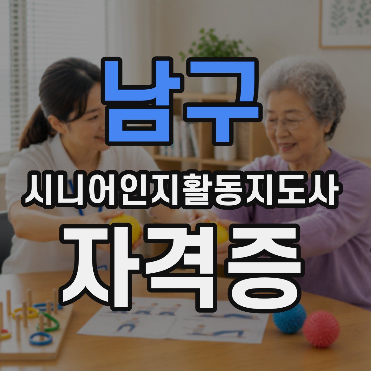 남구 시니어인지활동지도사 자격증