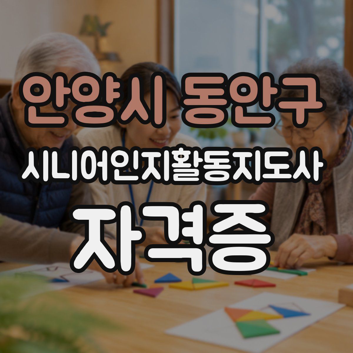 안양시 동안구 시니어인지활동지도사 자격증