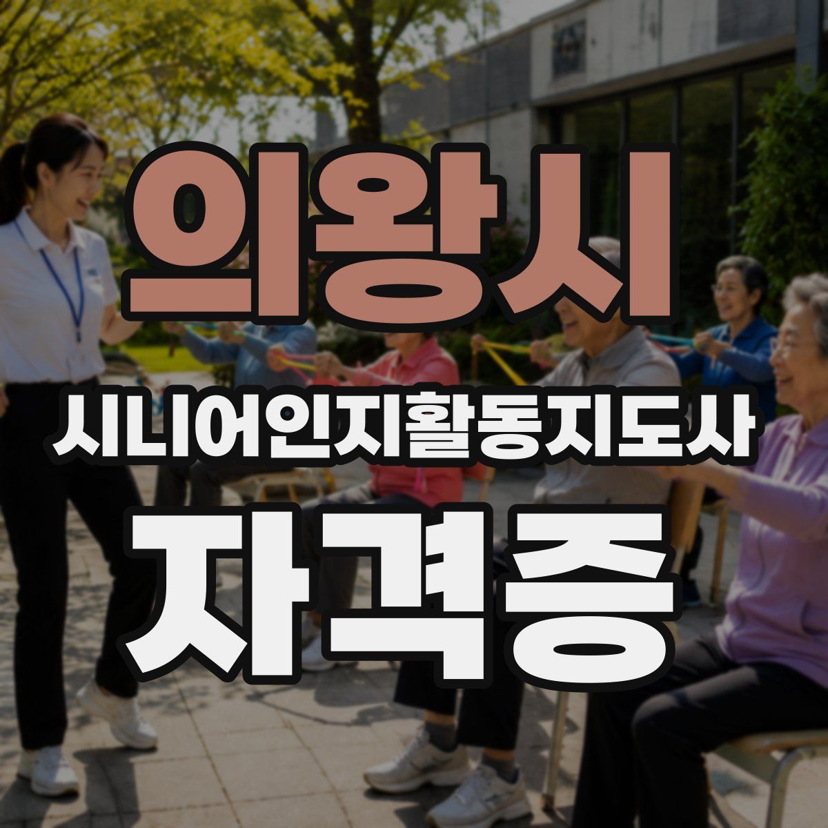 의왕시 시니어인지활동지도사 자격증