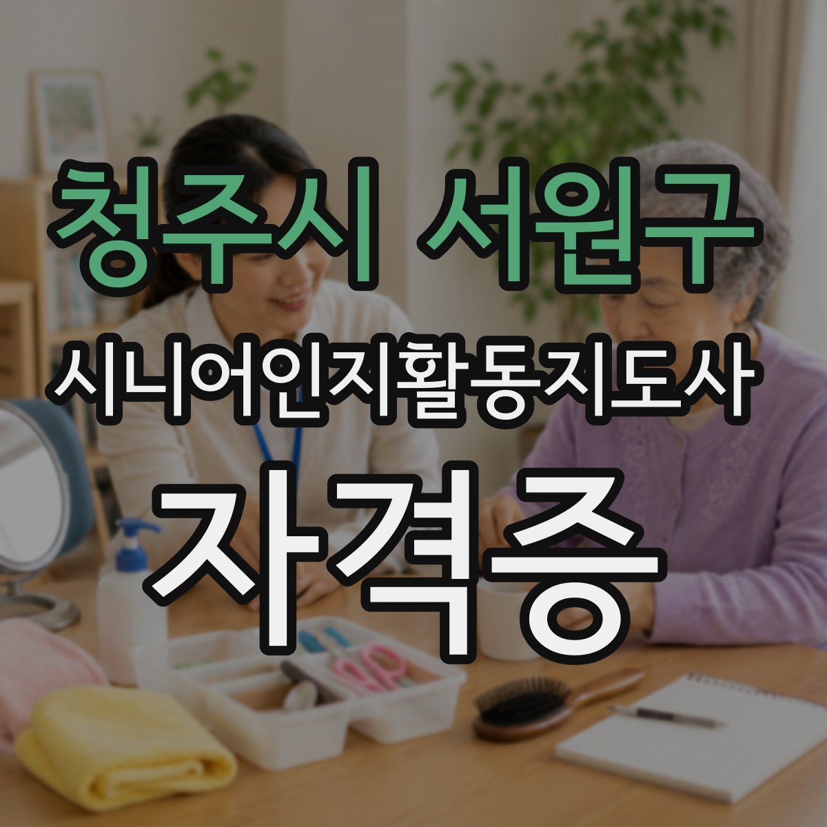청주시 서원구 시니어인지활동지도사 자격증