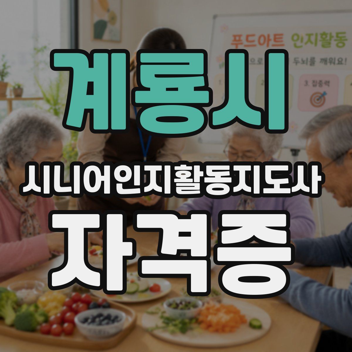 계룡시 시니어인지활동지도사 자격증
