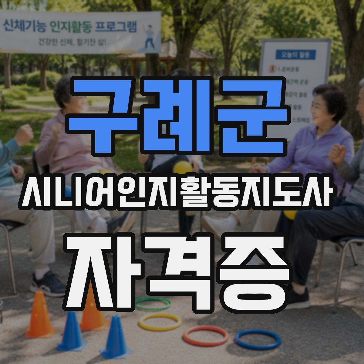 구례군 시니어인지활동지도사 자격증