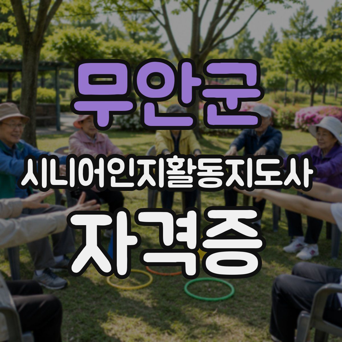 무안군 시니어인지활동지도사 자격증