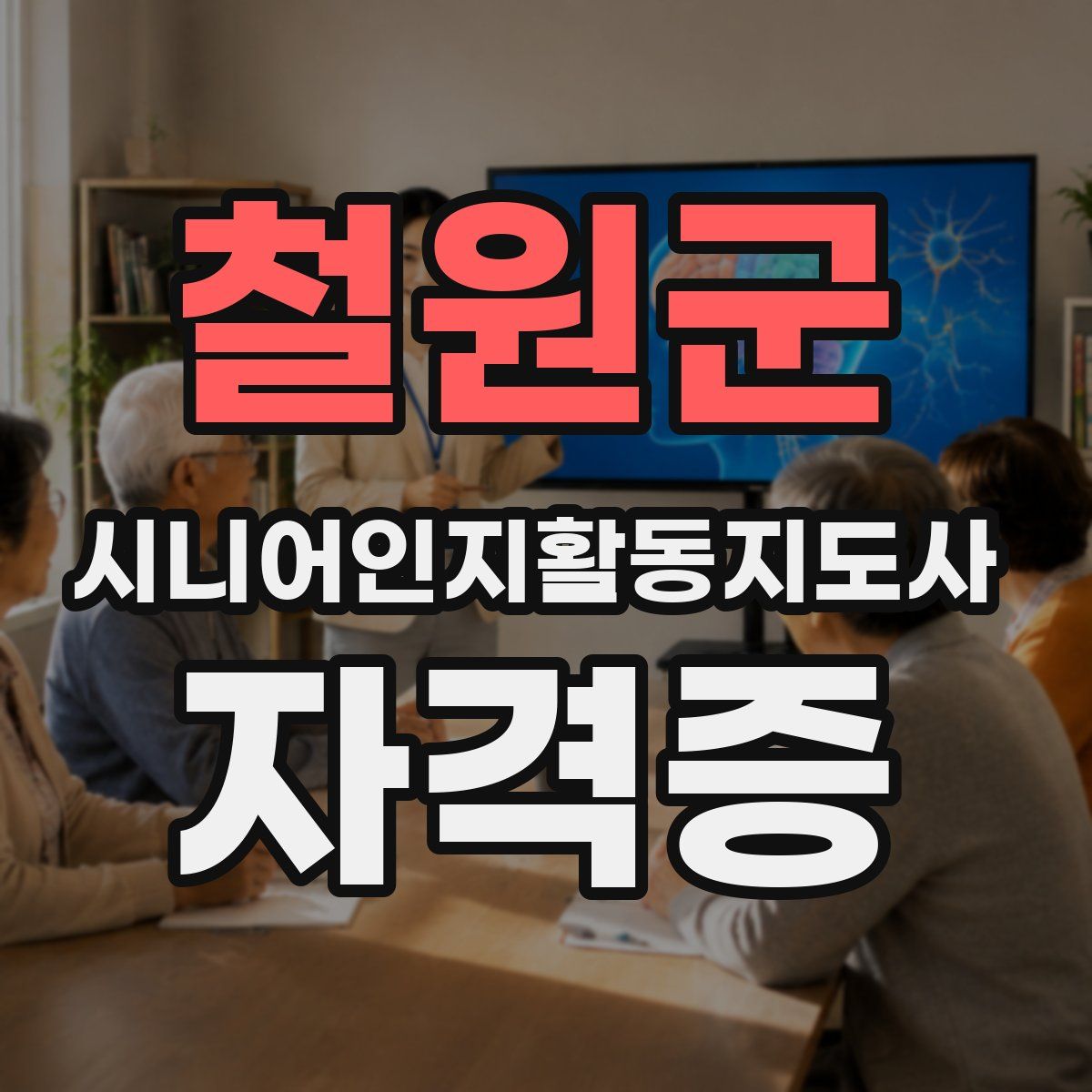 철원군 시니어인지활동지도사 자격증