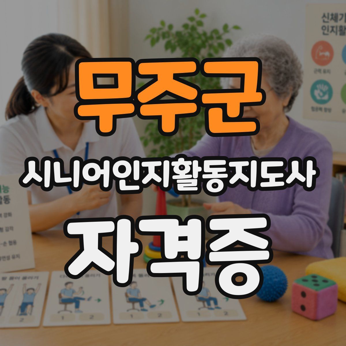 무주군 시니어인지활동지도사 자격증