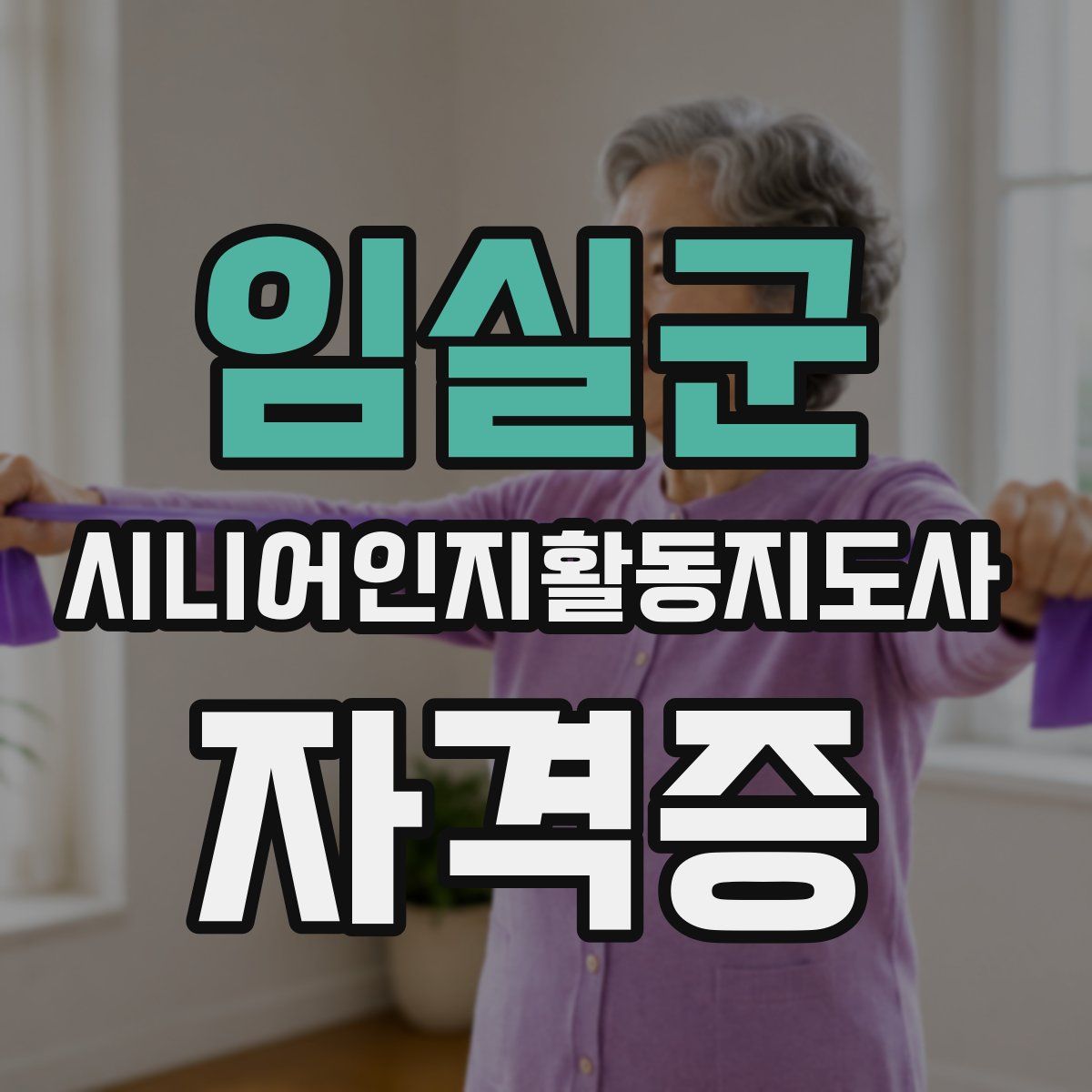 임실군 시니어인지활동지도사 자격증