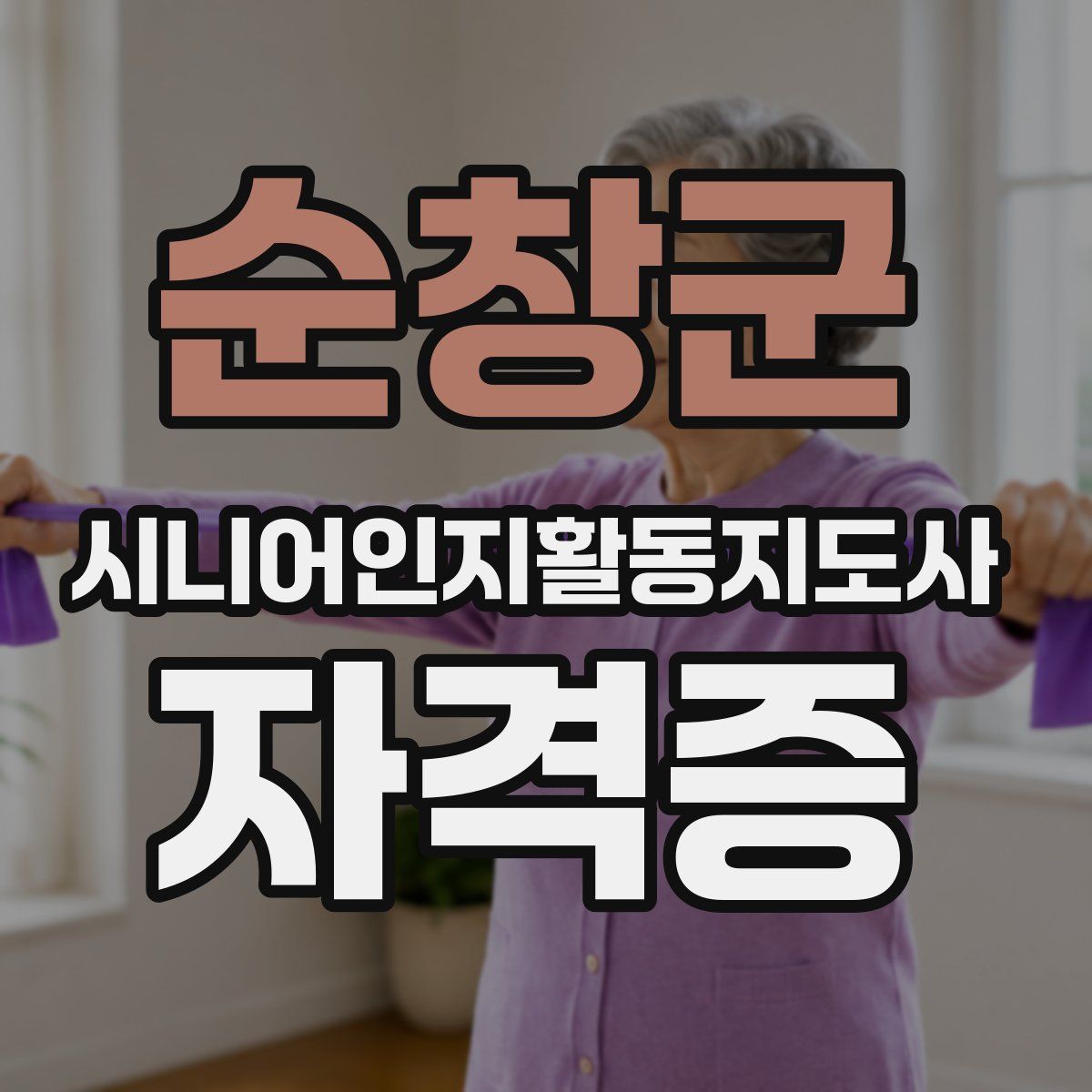순창군 시니어인지활동지도사 자격증