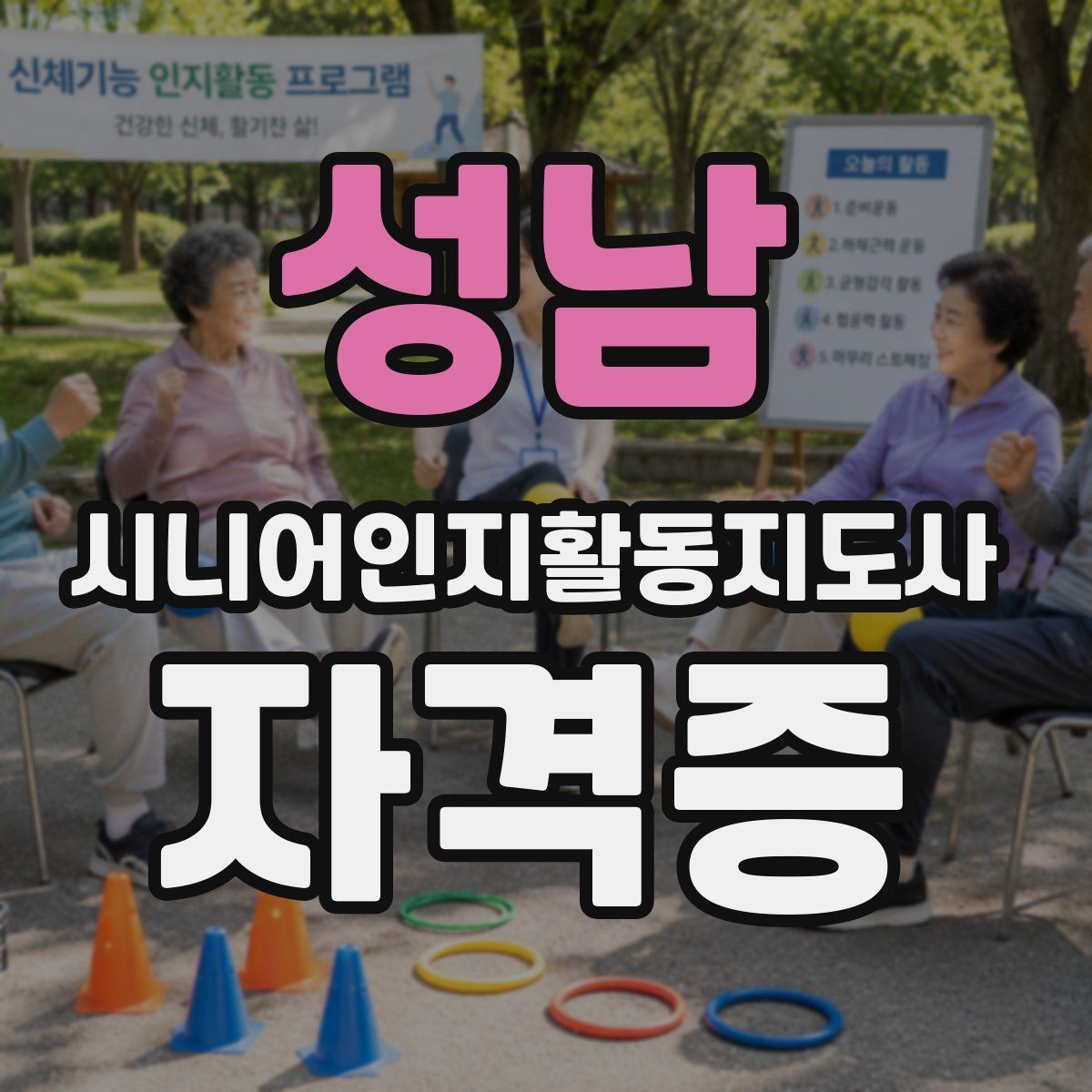 성남 시니어인지활동지도사 자격증