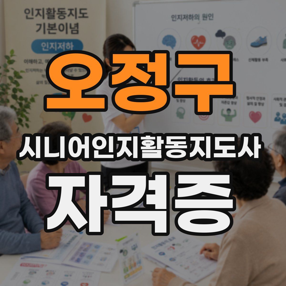 오정구 시니어인지활동지도사 자격증