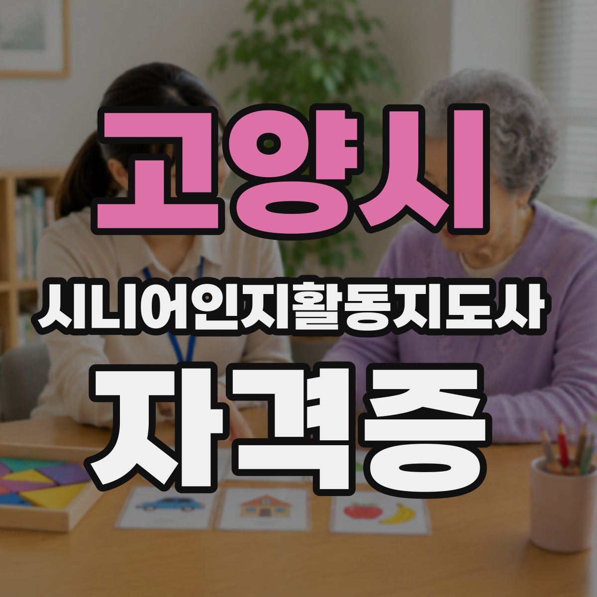 고양시 시니어인지활동지도사 자격증