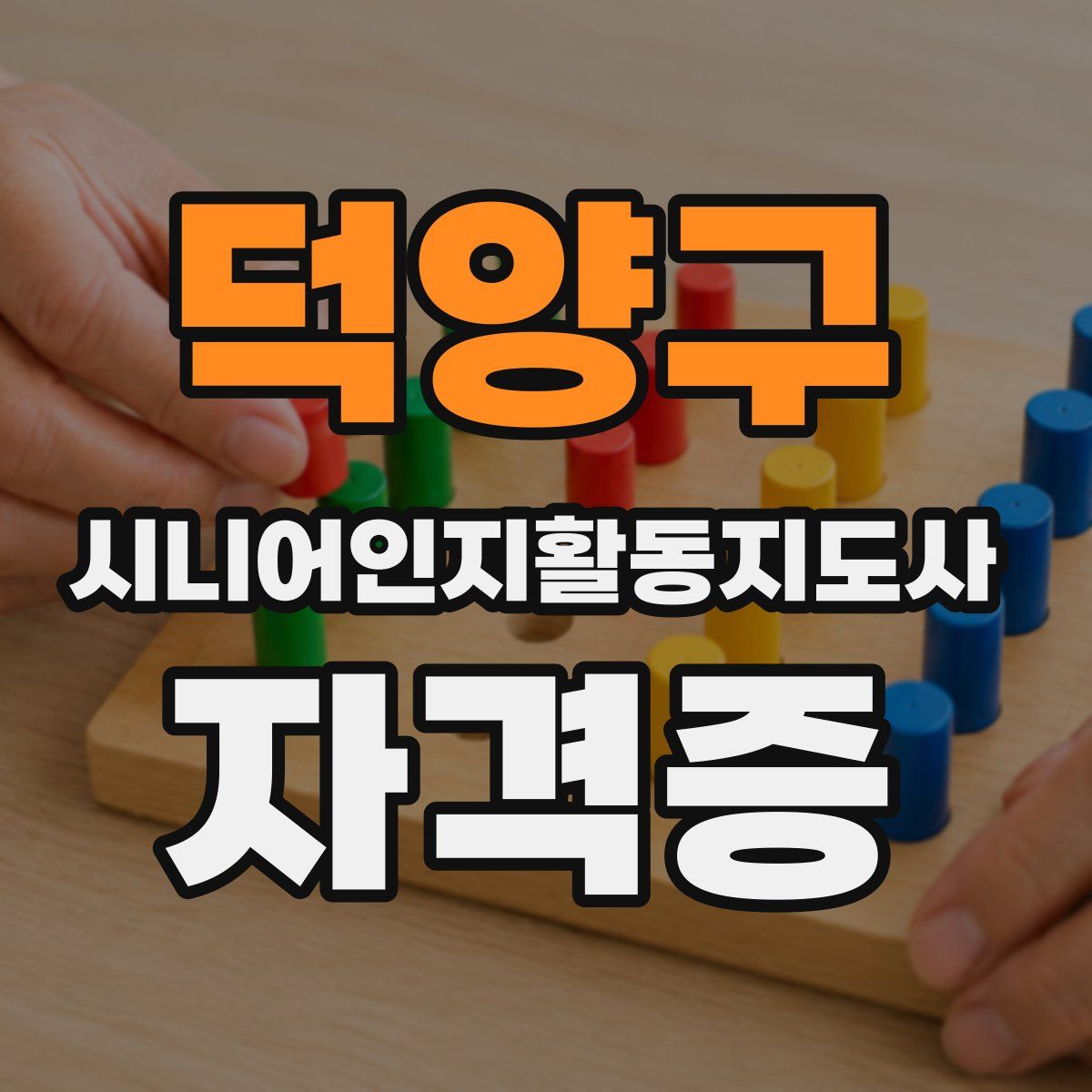덕양구 시니어인지활동지도사 자격증