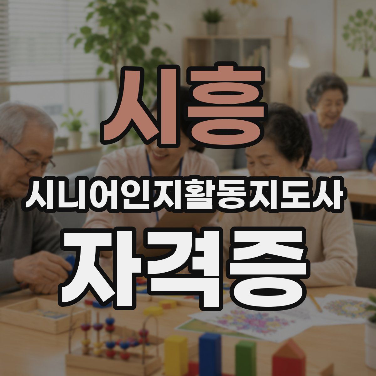 시흥 시니어인지활동지도사 자격증