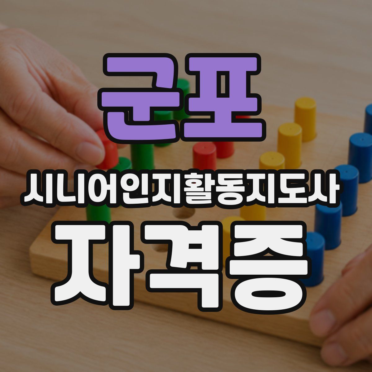 군포 시니어인지활동지도사 자격증