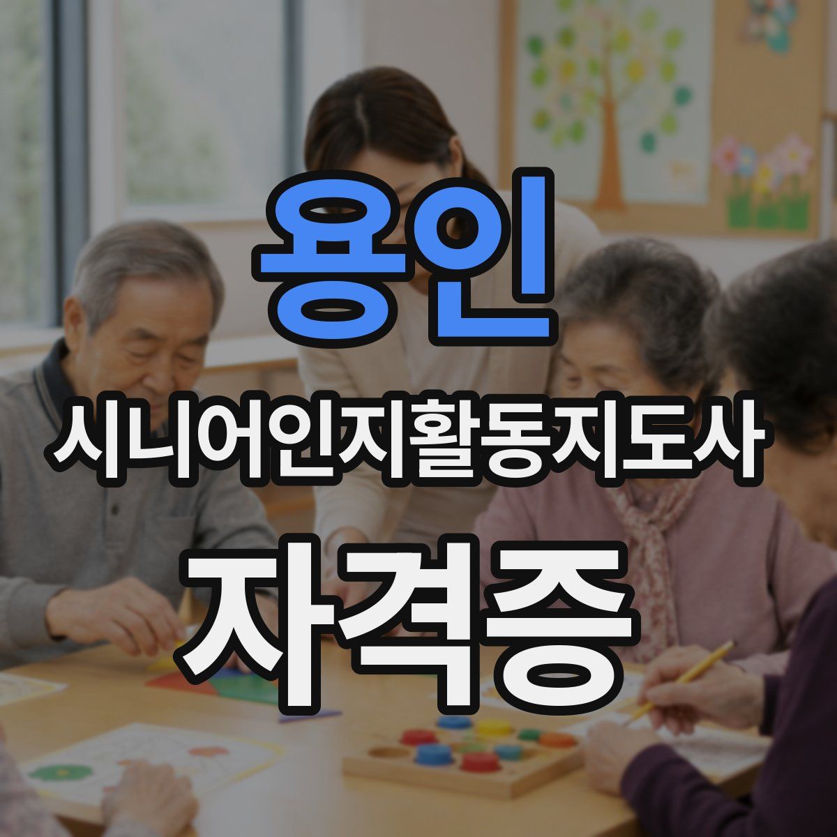 용인 시니어인지활동지도사 자격증