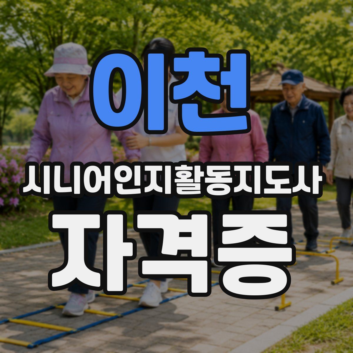이천 시니어인지활동지도사 자격증