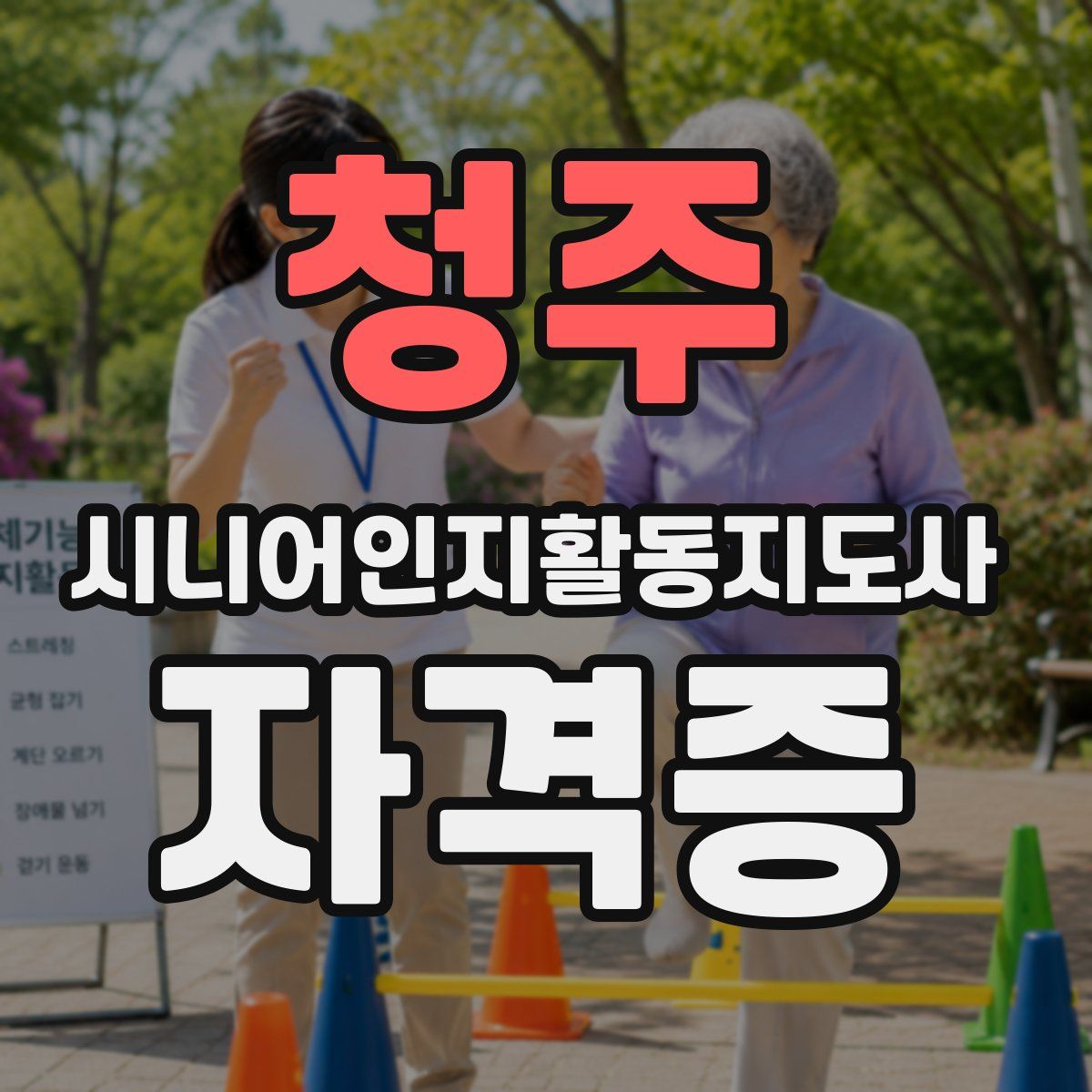 청주 시니어인지활동지도사 자격증