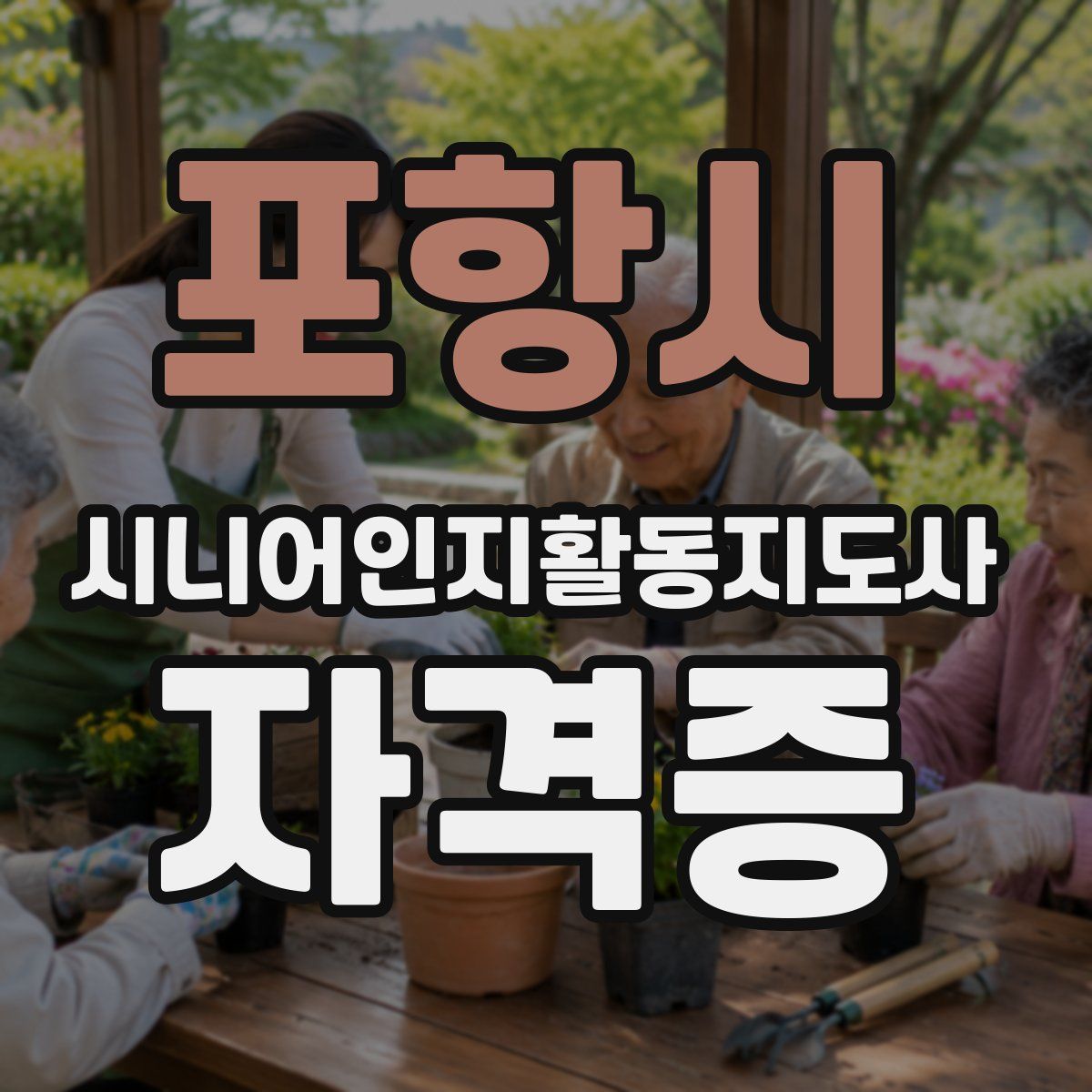 포항시 시니어인지활동지도사 자격증