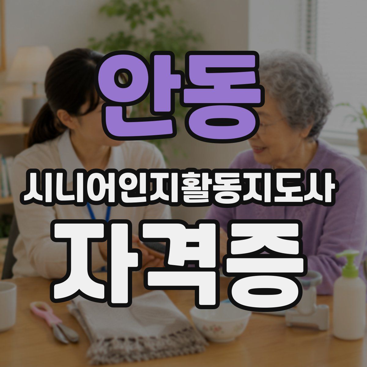 안동 시니어인지활동지도사 자격증