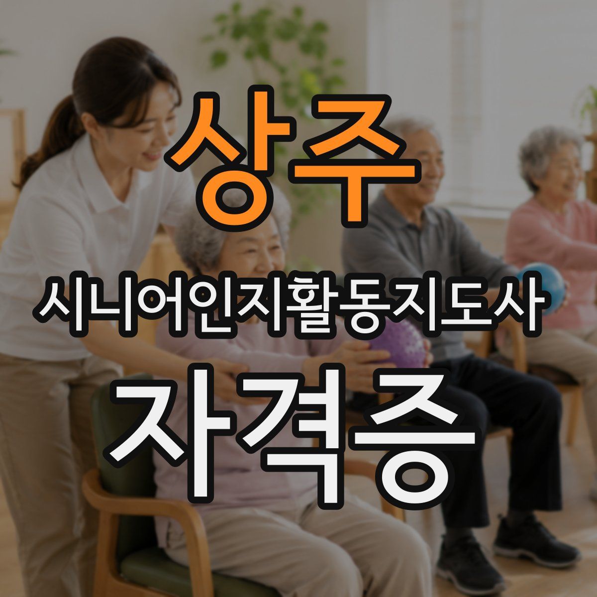 상주 시니어인지활동지도사 자격증