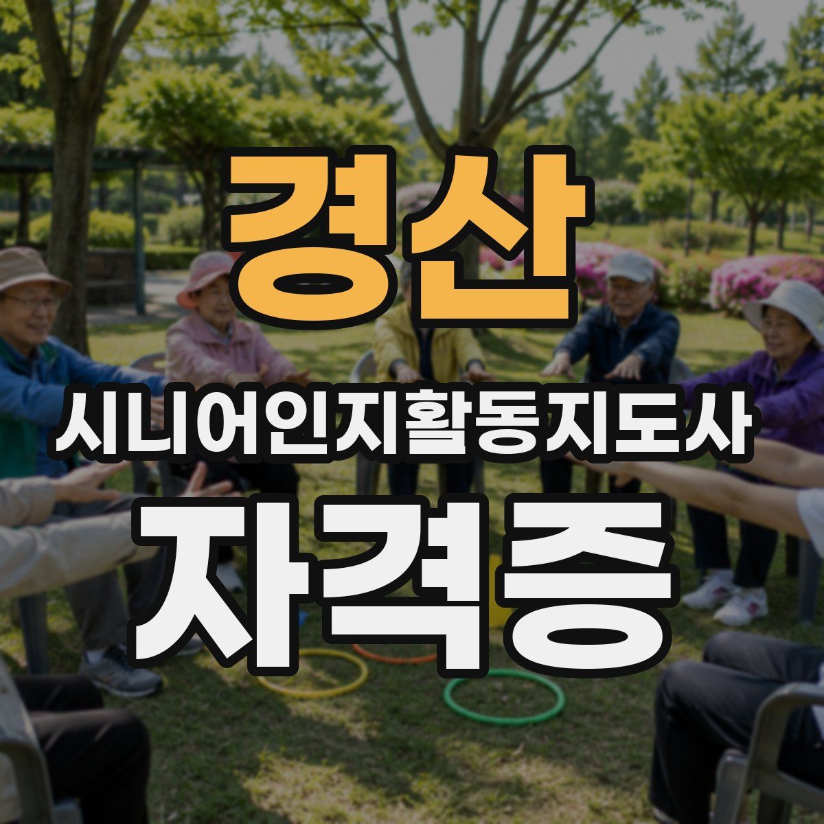 경산 시니어인지활동지도사 자격증