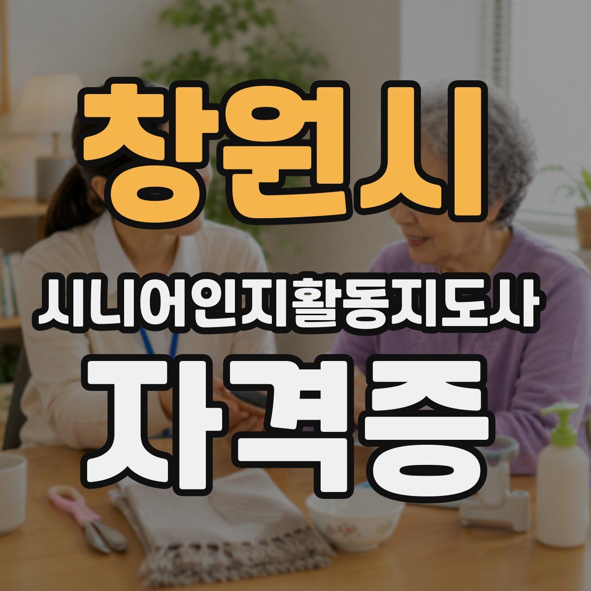 창원시 시니어인지활동지도사 자격증
