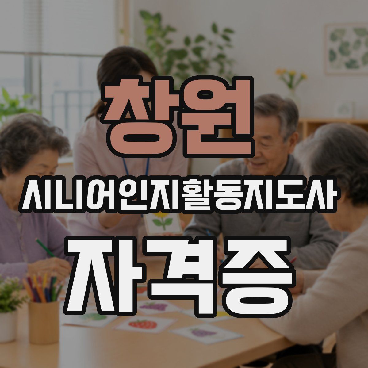 창원 시니어인지활동지도사 자격증