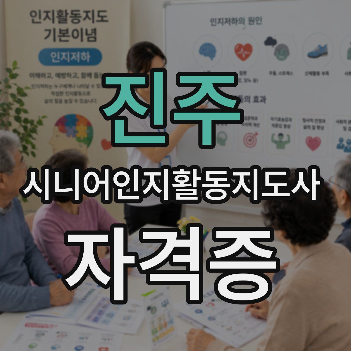 진주 시니어인지활동지도사 자격증