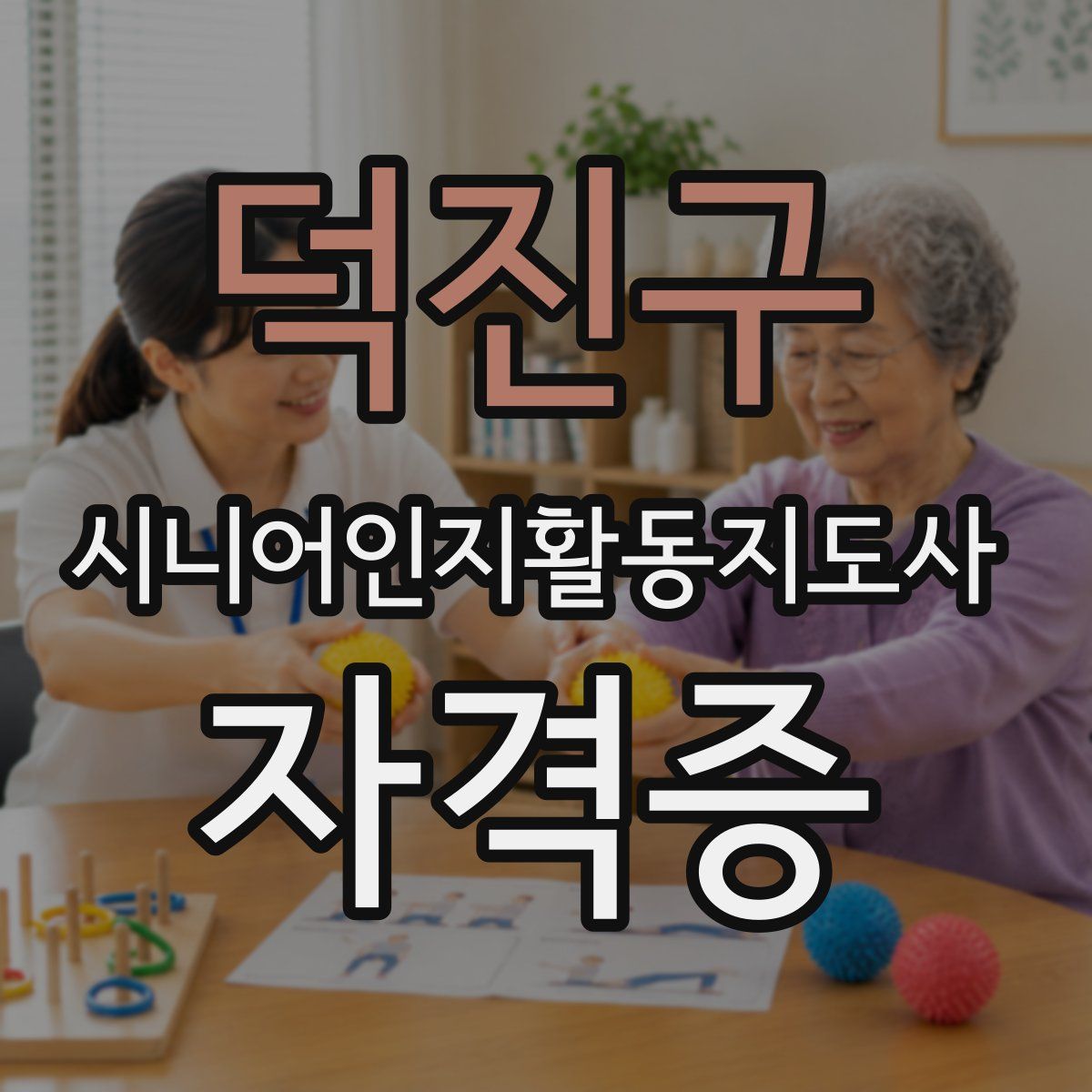 덕진구 시니어인지활동지도사 자격증